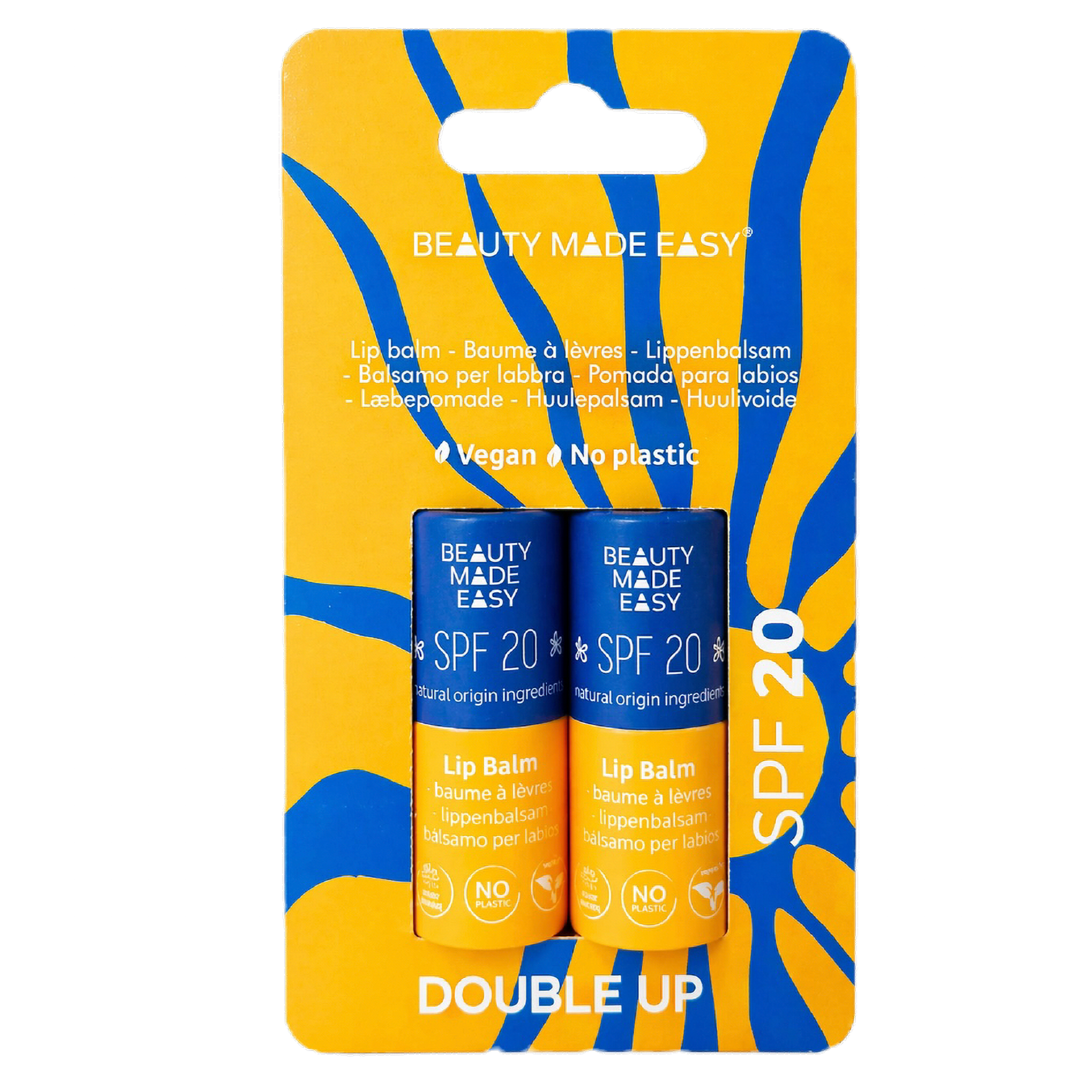 Paper Tube Lip Balm SPF 20 - Double Pack