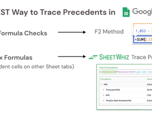 The BEST Way to Trace Precedents in Google Sheets
