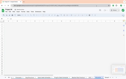 Open a Google Sheets file