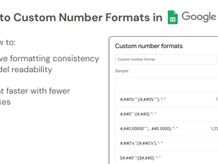 A Comprehensive Google Sheets Custom Number Format Guide