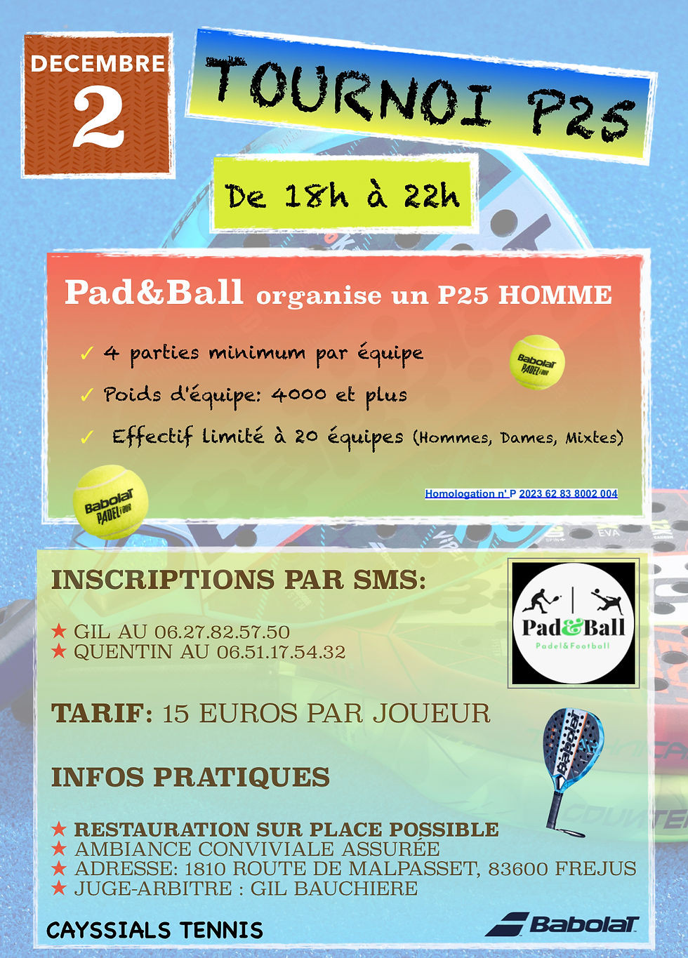 Tournoi Padel - P25