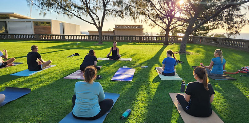 outdoor vinyasa yoga
