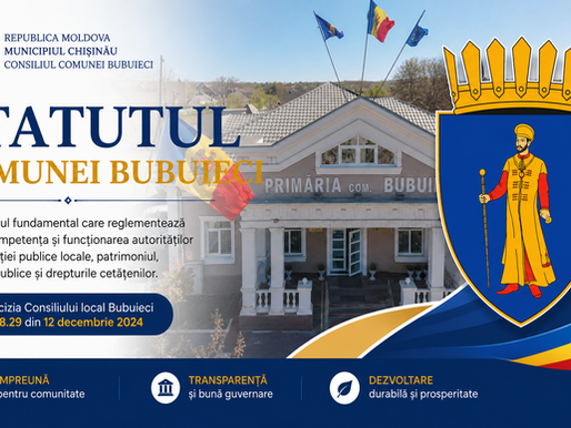 📘Statutul localității - Primăria comunei Bubuieci