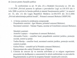 Constituirea Comisiei de concurs pentru funcțiile publice