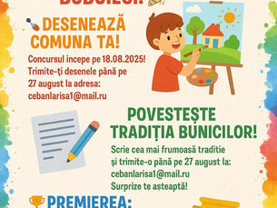 Anunț: Concursuri pentru copiii din Comuna Bubuieci