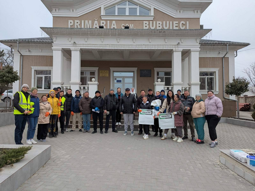 Acțiune de salubrizare în satul Bubuieci
