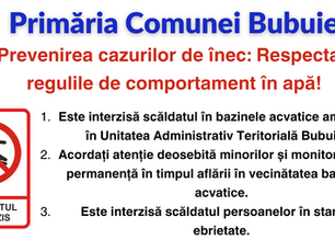 Prevenirea cazurilor de înec: Respectați regulile de comportament în apă!