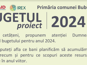 Aprobarea bugetului primariei comunei Bubuieci pentru anul 2024