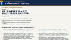 Anunț de angajare Șef serviciu urbanism și gospodărie comunală 