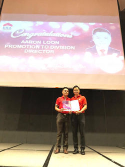 Aaron receiving promotion