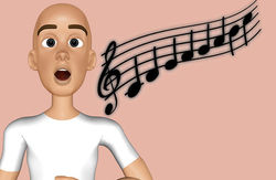 dibujo vocalizando