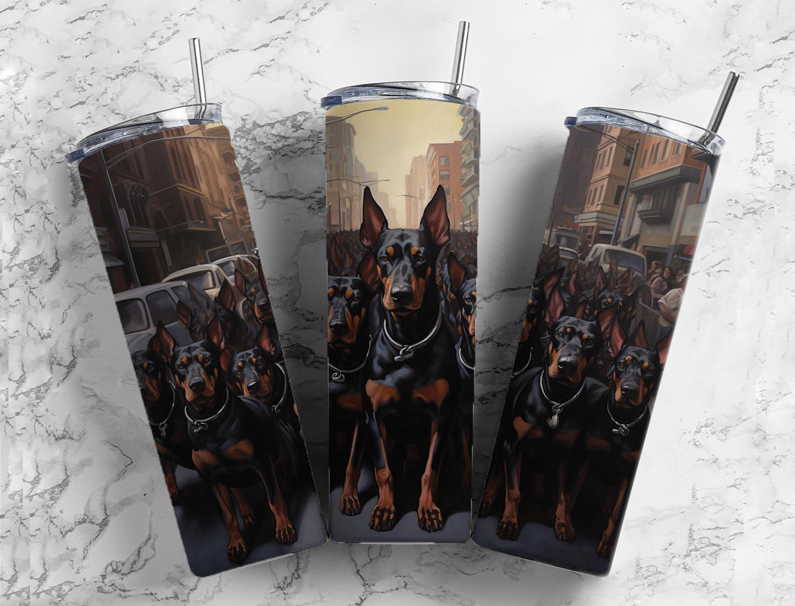 Doberman 20oz Stainless Steel Tumbler