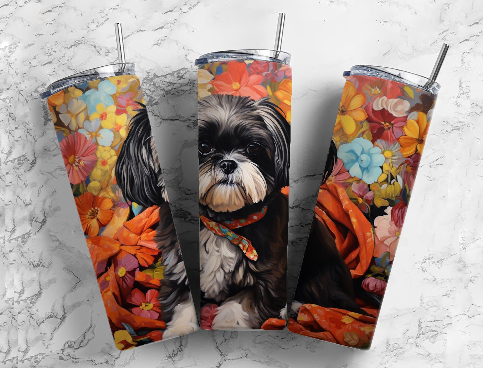 Shih tzu 20oz Stainless Steel Tumbler
