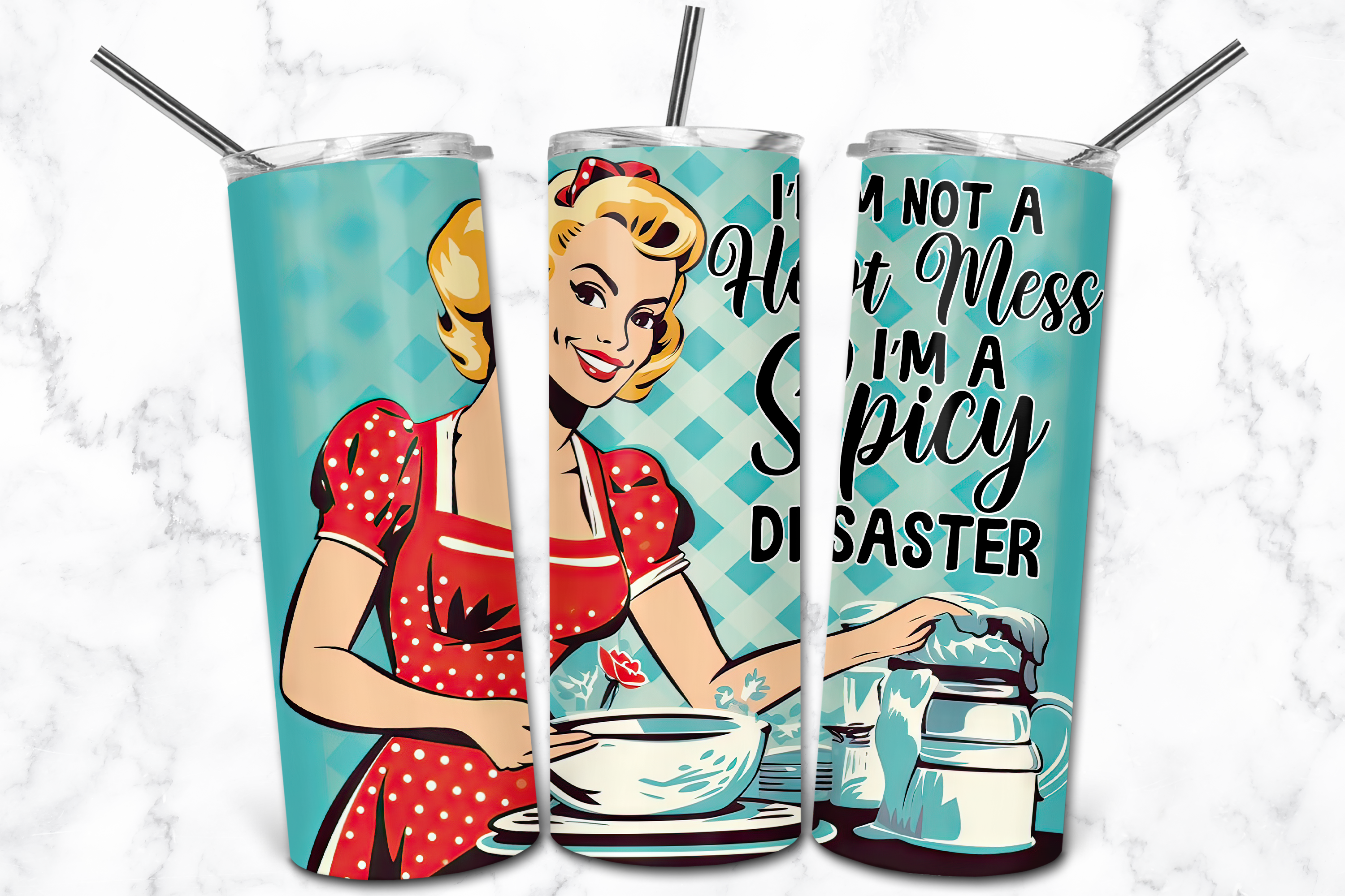 Sassy Retro skinny 20oz Tumbler