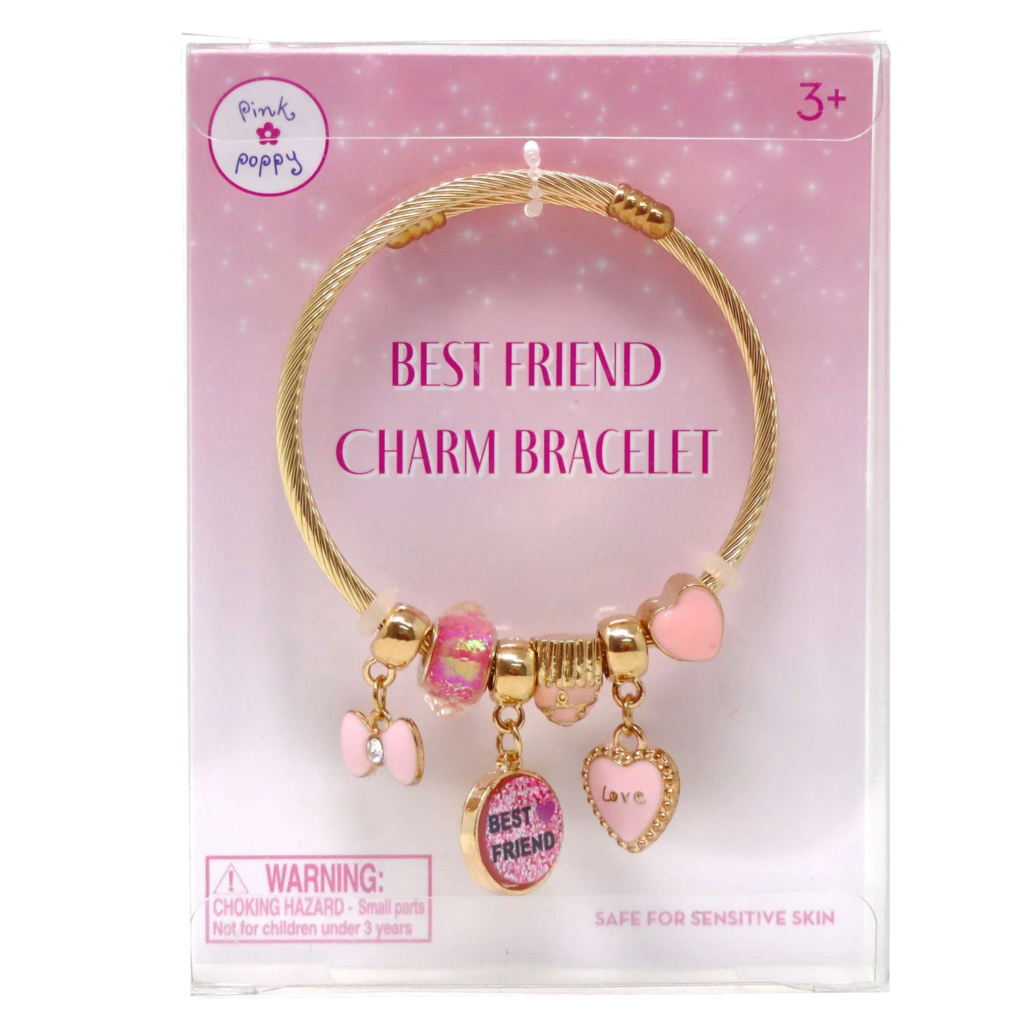 Pink Poppy Best Friend Charm Bracelet