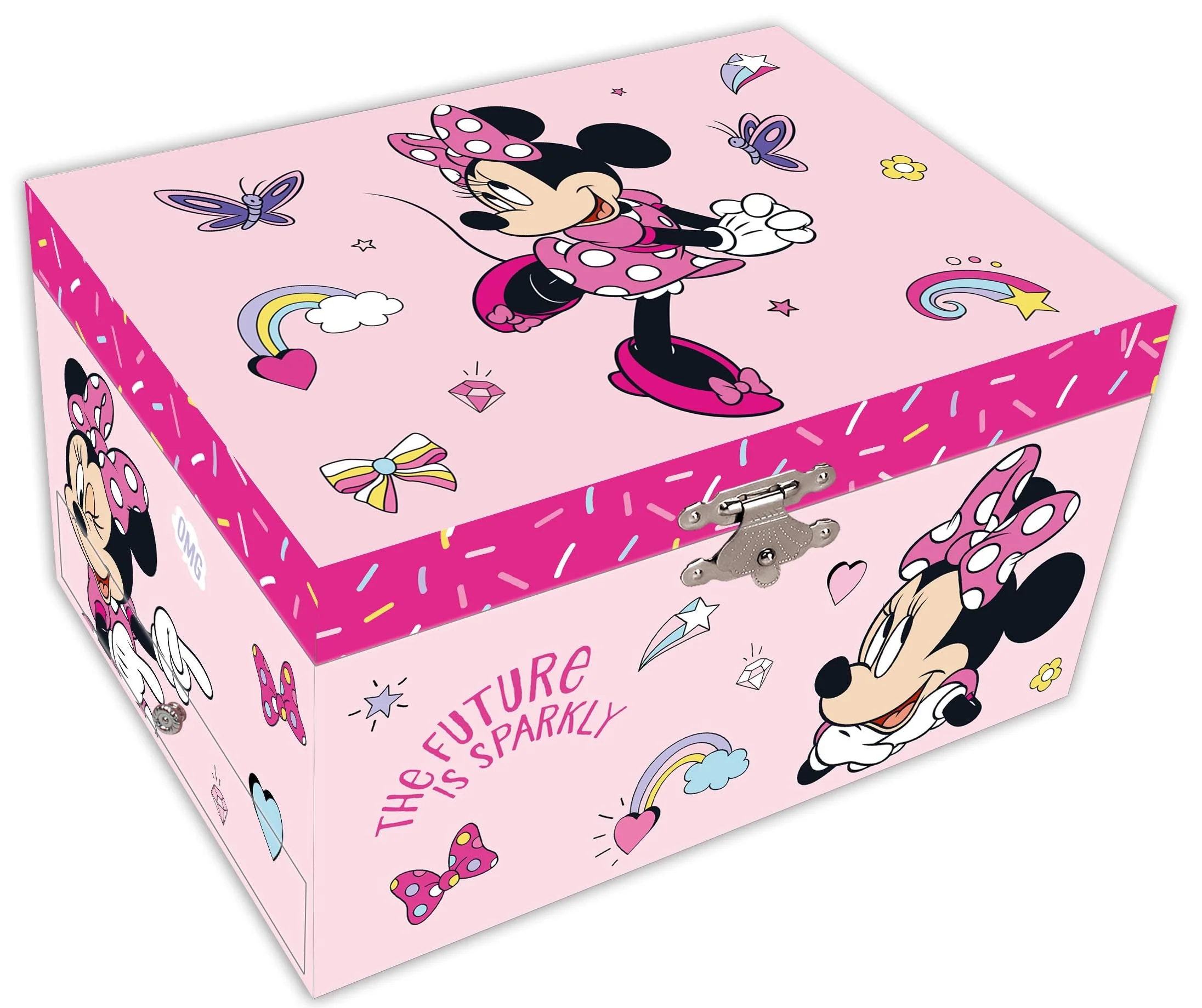 Thumbnail: Pink Poppy Disney Junior Minnie Luxury Musical Jewellery Box