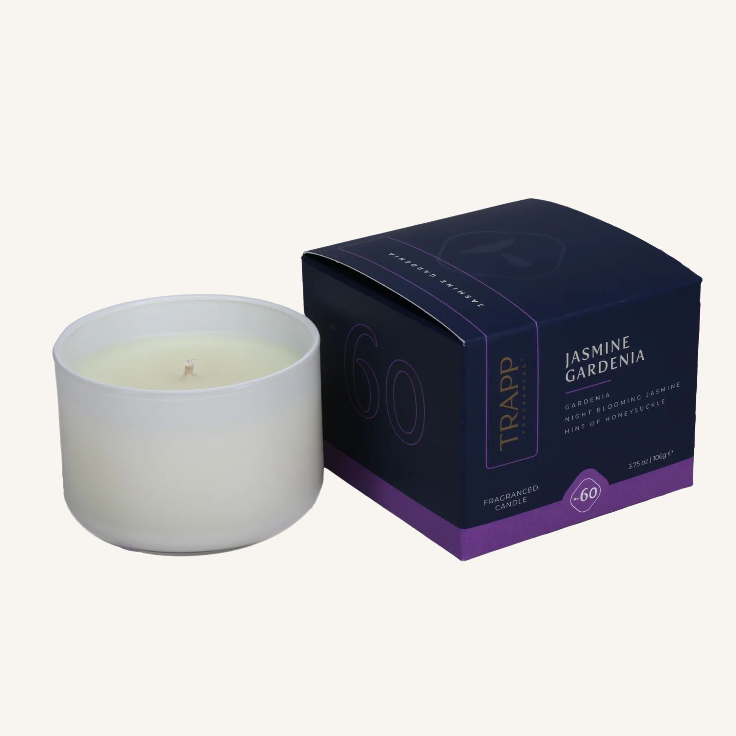 Trapp No 60 Jasmine Gardenia 3.75oz Small Poured Candle