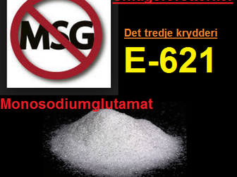 Censur ophør på Facebook OPLYSNING OM MSG E621 SMAGSFORSTÆRKER