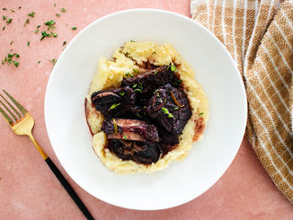 Braised Short Ribs with Truffle Mashed Potatoes 
