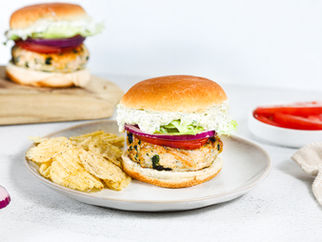 Mediterranean Chicken Burgers