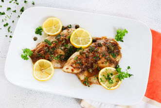 Braised Tilapia with Lemon and Capers