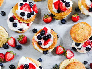 Strawberry Blueberry Shortcakes 