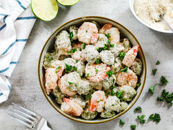 Gnocchi with Shrimp in Coconut Lime Sauce