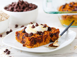 Pumpkin Chocolate Chip Baked Oats