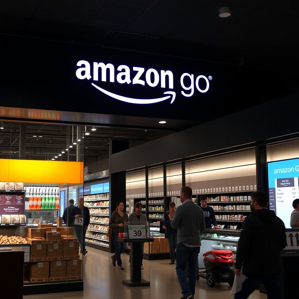 People shop in a modern store with a sleek interior. Large windows and racks of clothes are visible. A sign reads "BENTO" above the entrance.