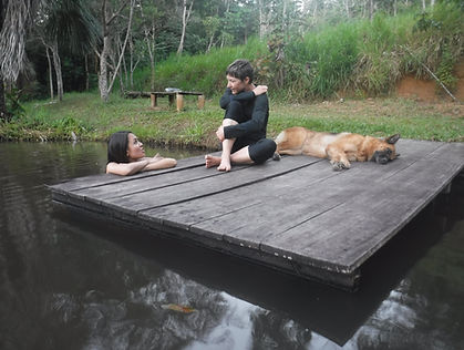 Yoga retreat - relax - dock