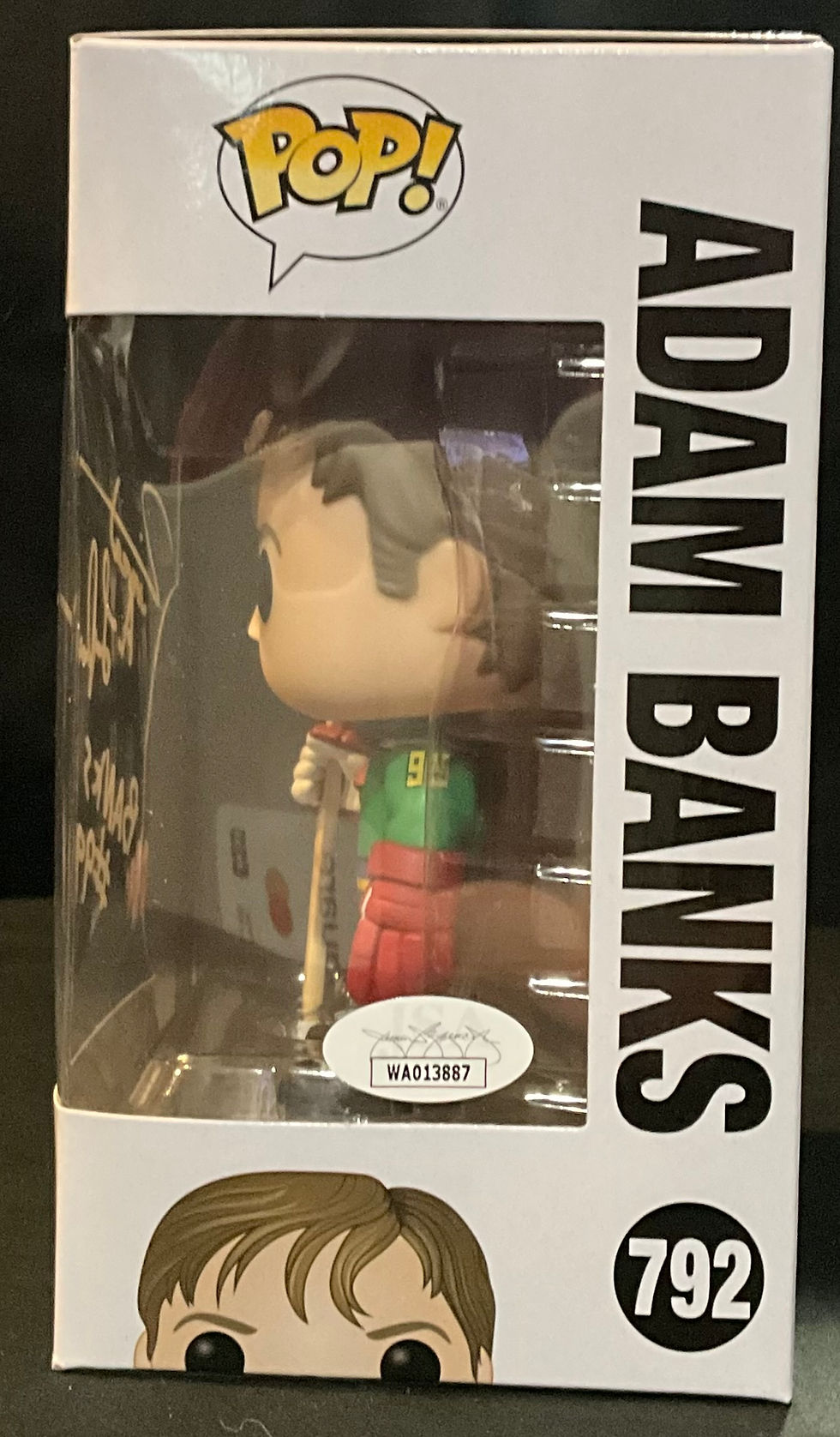 Thumbnail: Vincent LaRusso Autographed Adam Banks Mighty Ducks Funko Pop (JSA)