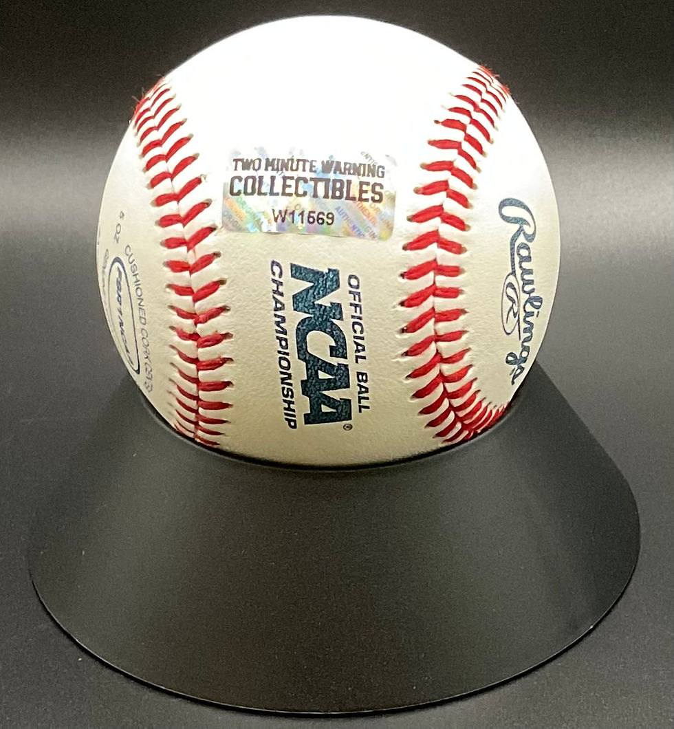 Thumbnail: Grant Hussey Autographed Official NCAA Baseball w/Inscription