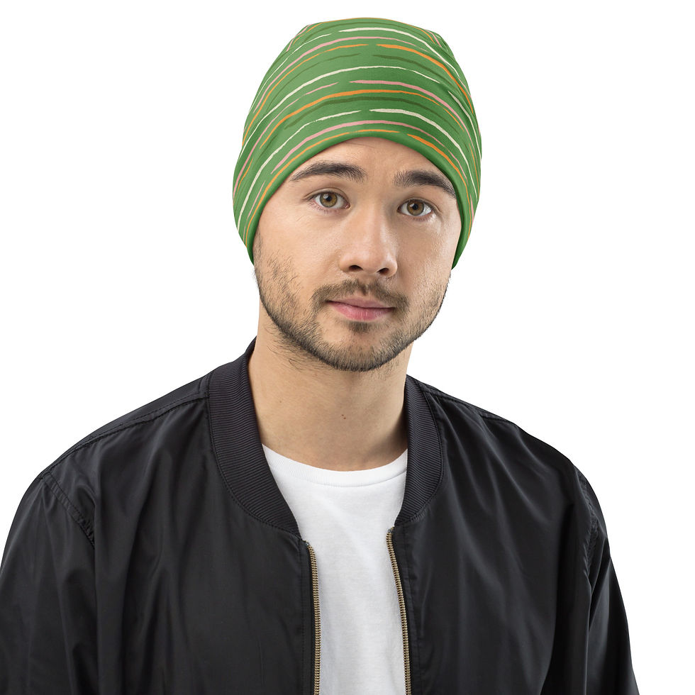 Thumbnail: Sandy Serpentine Tracks Beanie