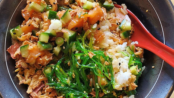 701 Poke with Salmon