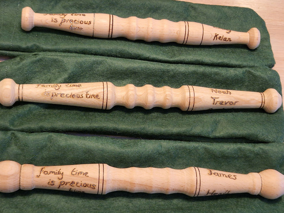Story Spindle with phrase and names