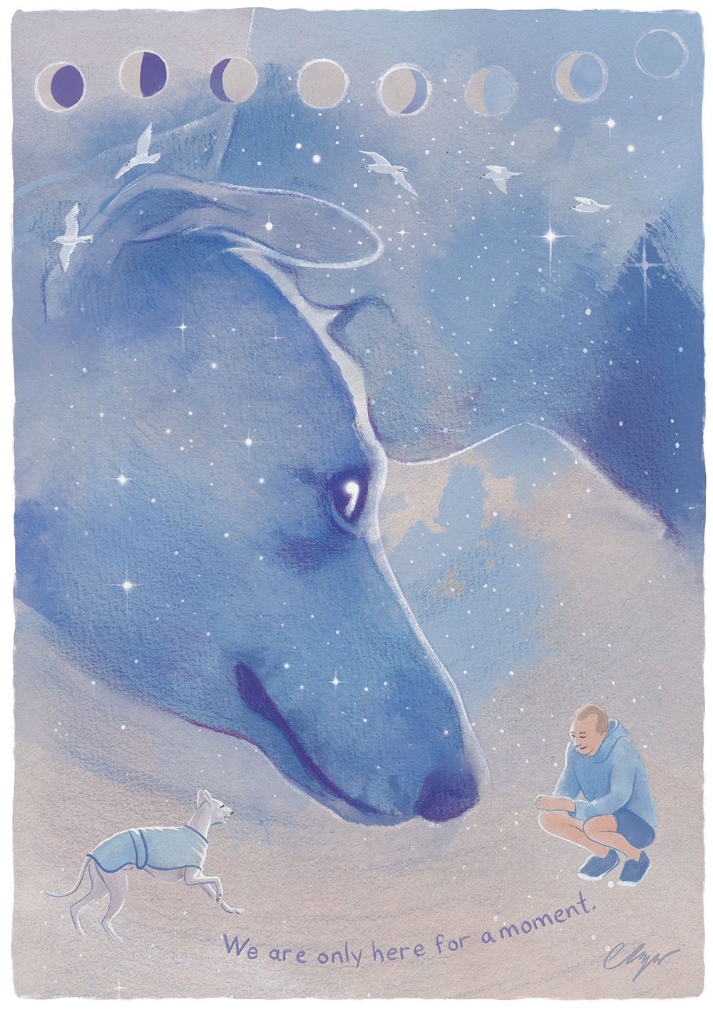 "We are only here for a moment"