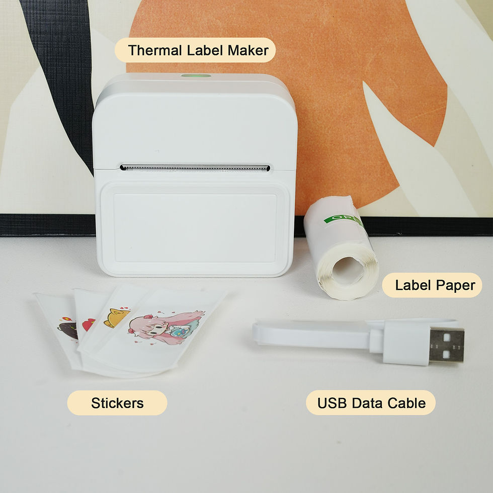Thumbnail: Mini Label Printer Thermal Maker Portable Wireless Bluetooth Stickers Labeller H