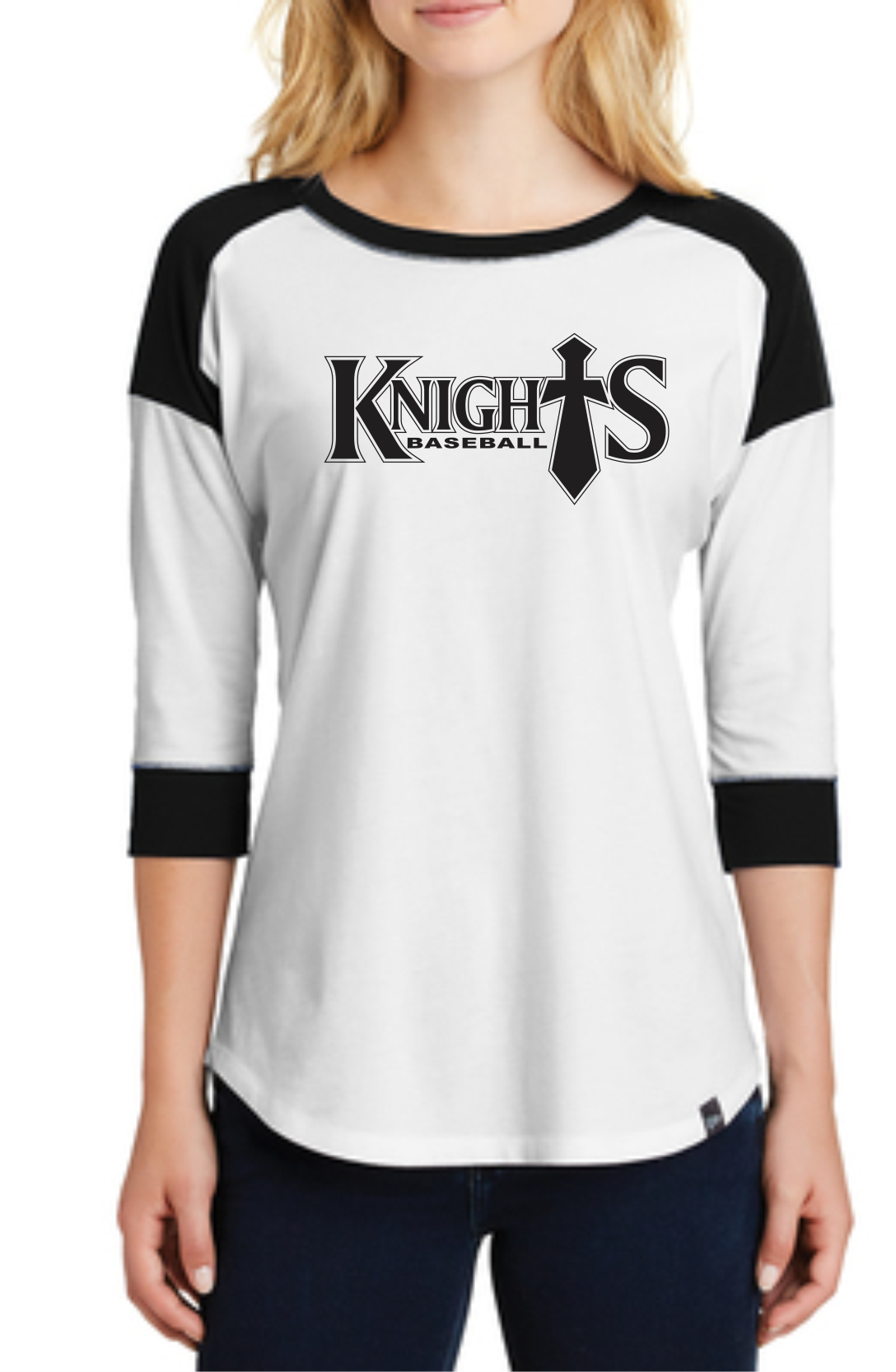 Geauga Knights Ladies baseball tee