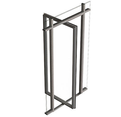 IQ Radiant Glass Floor to Ceiling Pivot Doors