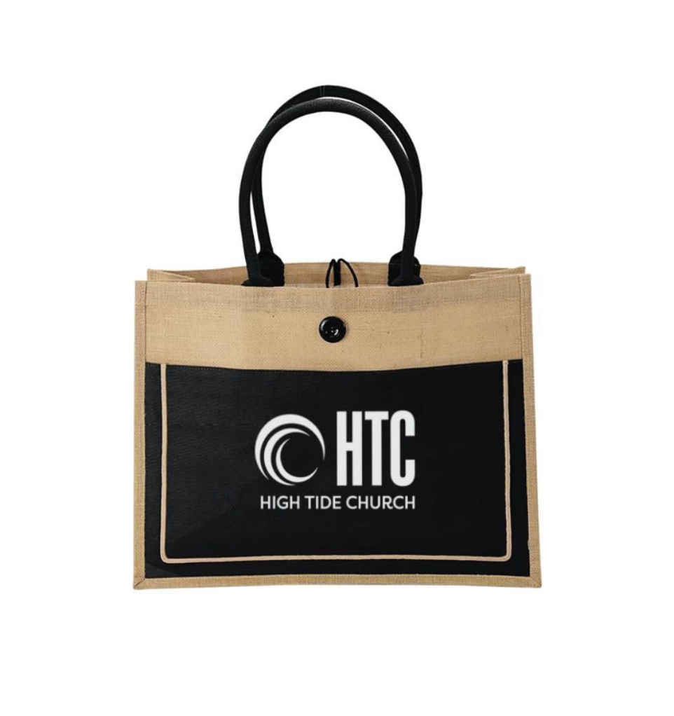 Two-Tone Jute Fiber Tote