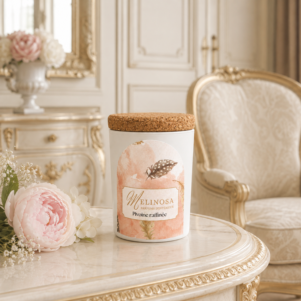 Bougie parfumée Pivoine raffinée