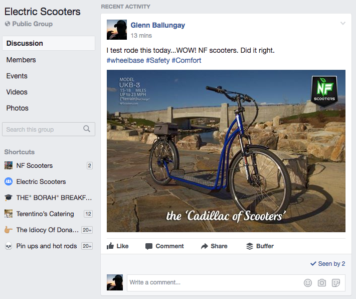 NF scooter WITH LOGO AND BRIDGE