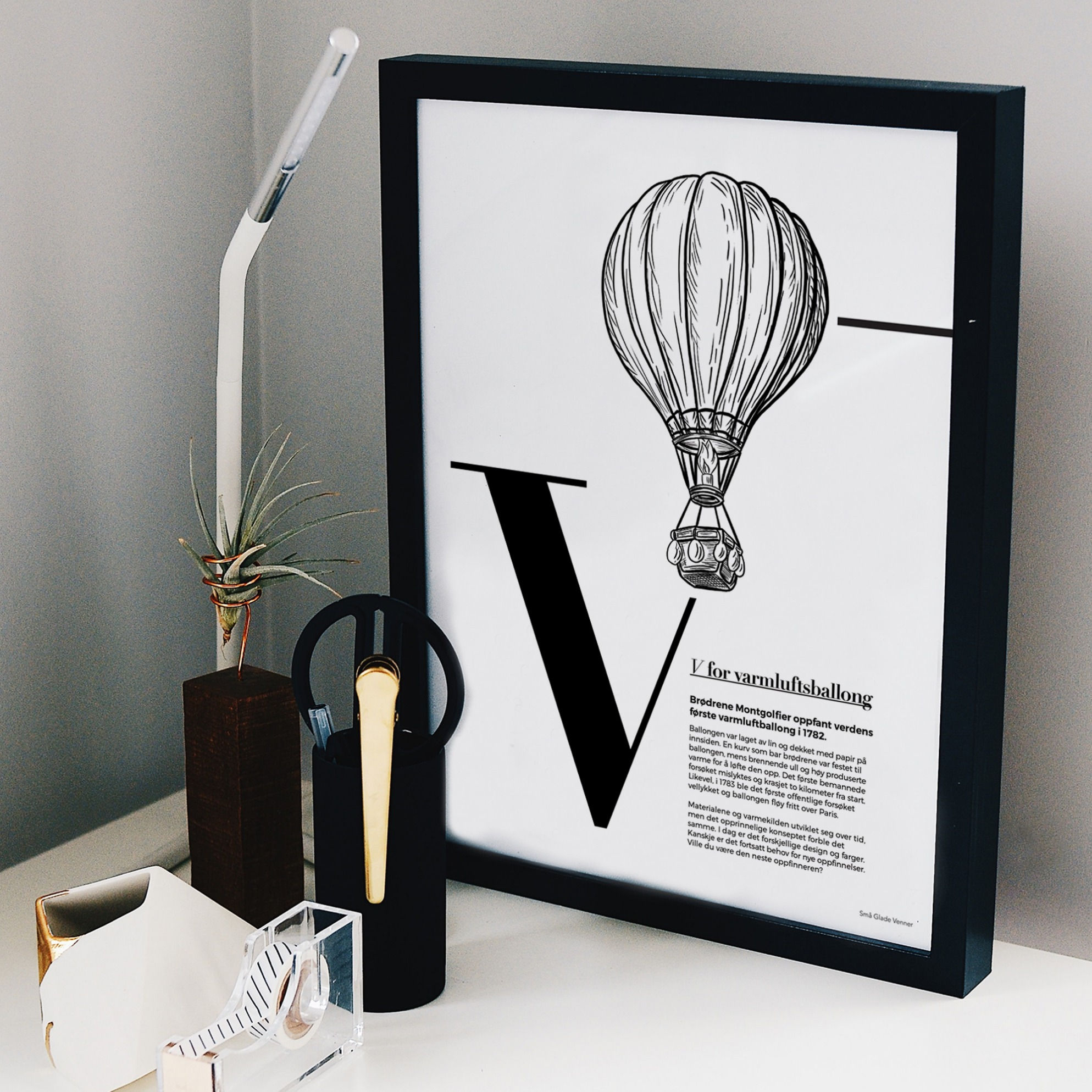 V for varmluftsballong