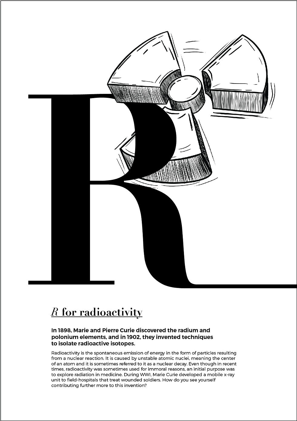 Miniatyrbilde: R for radioaktivitet
