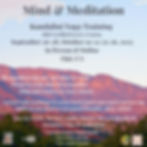 Mind and Meditation Training In person Ojai or Online