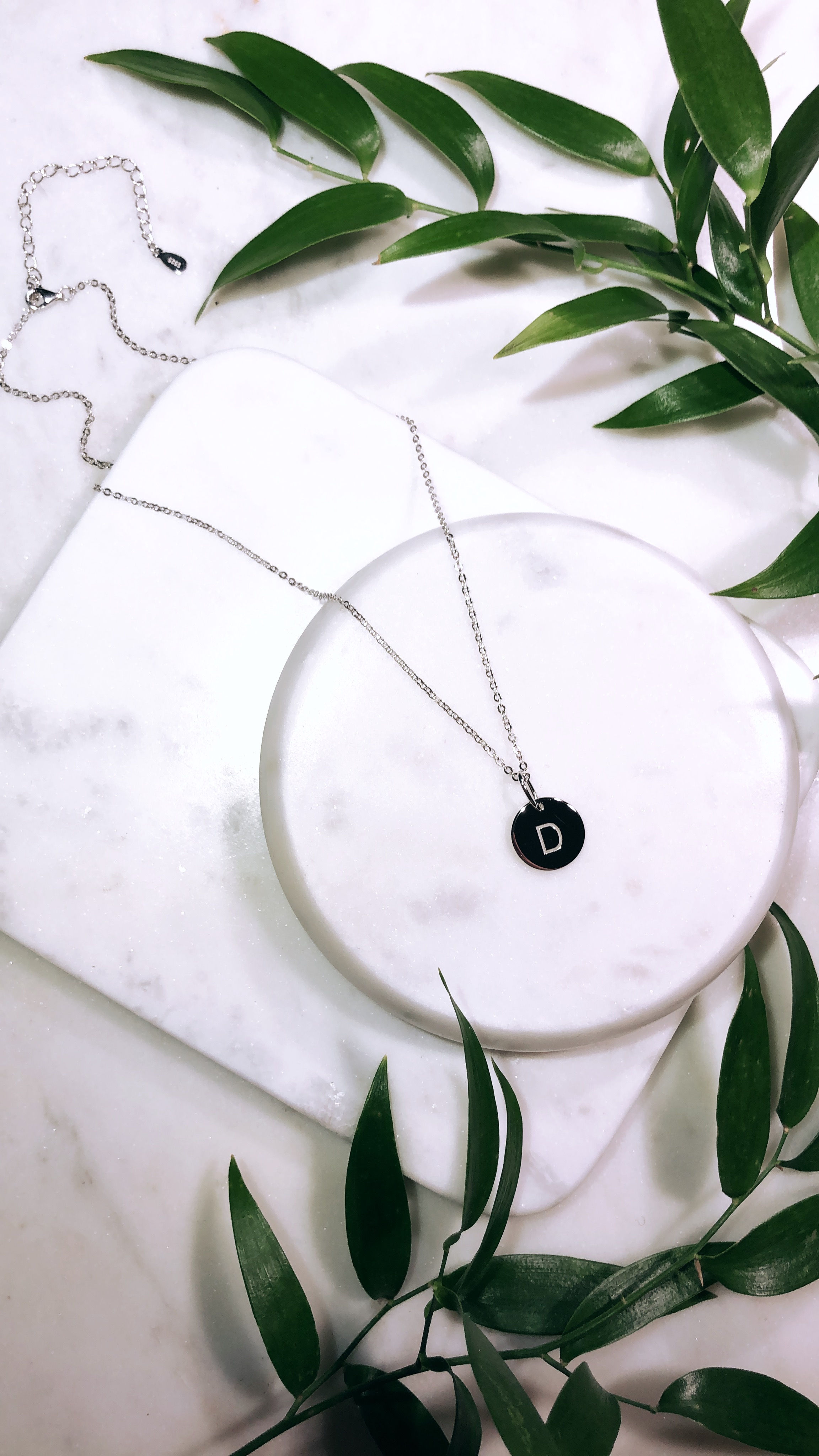 D stór stafur silfur