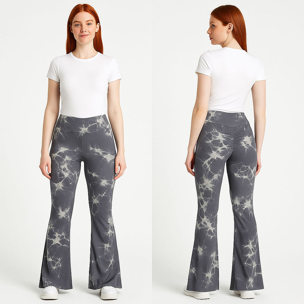 Miniatura: LEGGINS TIE-DYE PALAZO TRIPLE PUSH-UP GRIS