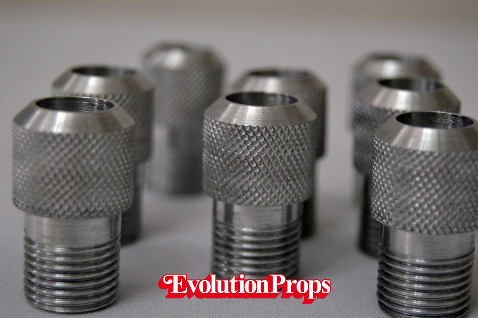 Thumbnail: Star Wars - R2-D2 Foot Hose Fitting x 8 -100% Machined Aluminium PROP