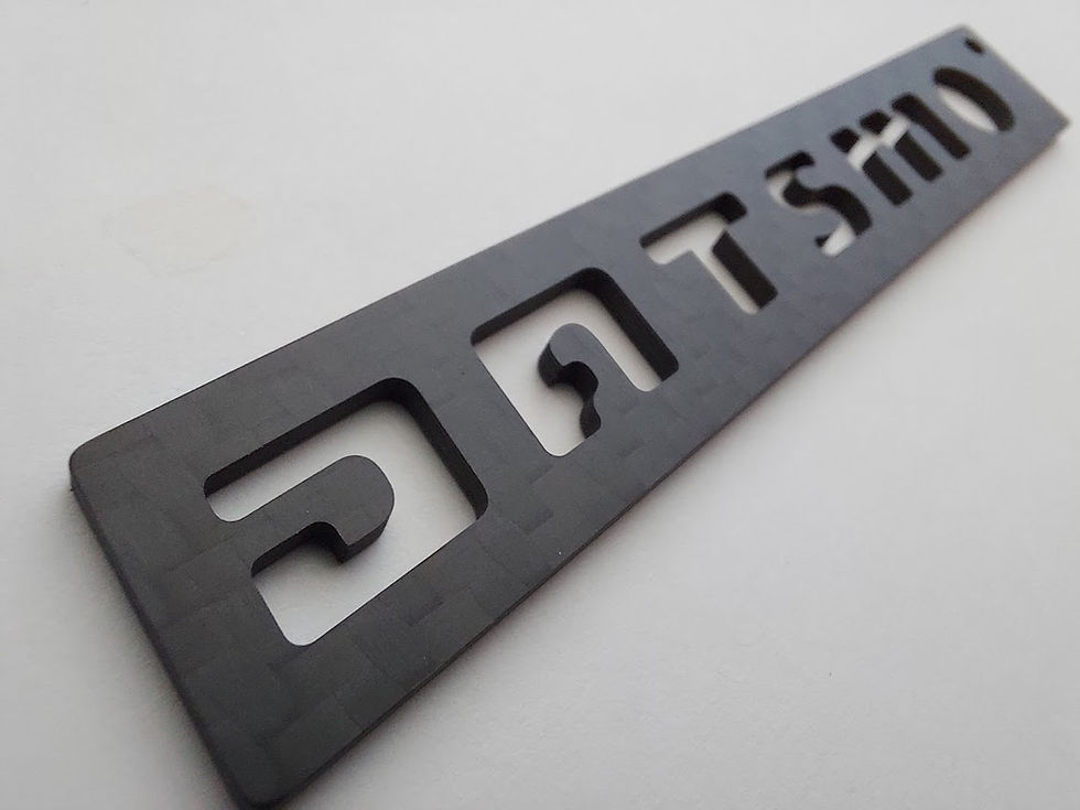 Thumbnail: Dry Carbon Fiber DATSMO keychain