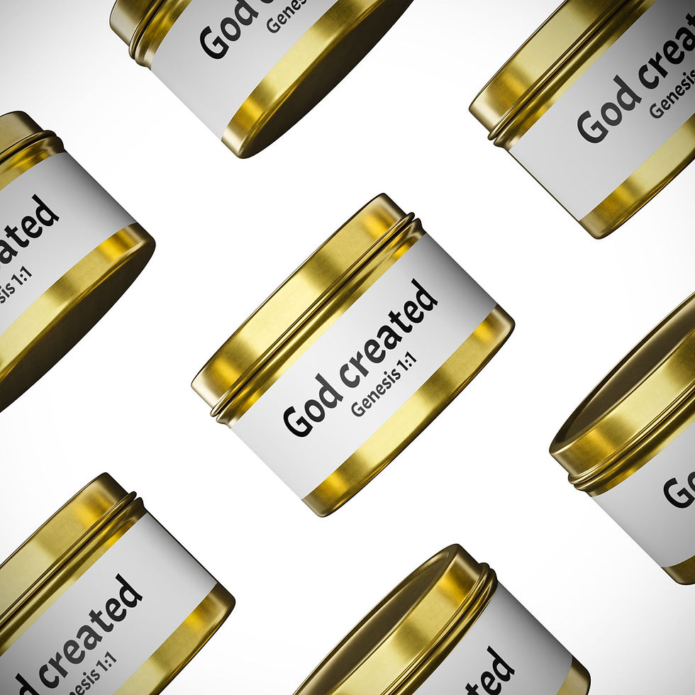 Thumbnail: God Created Tin Candle — Genesis 1:1 Inspirational Scented Tin Candle
